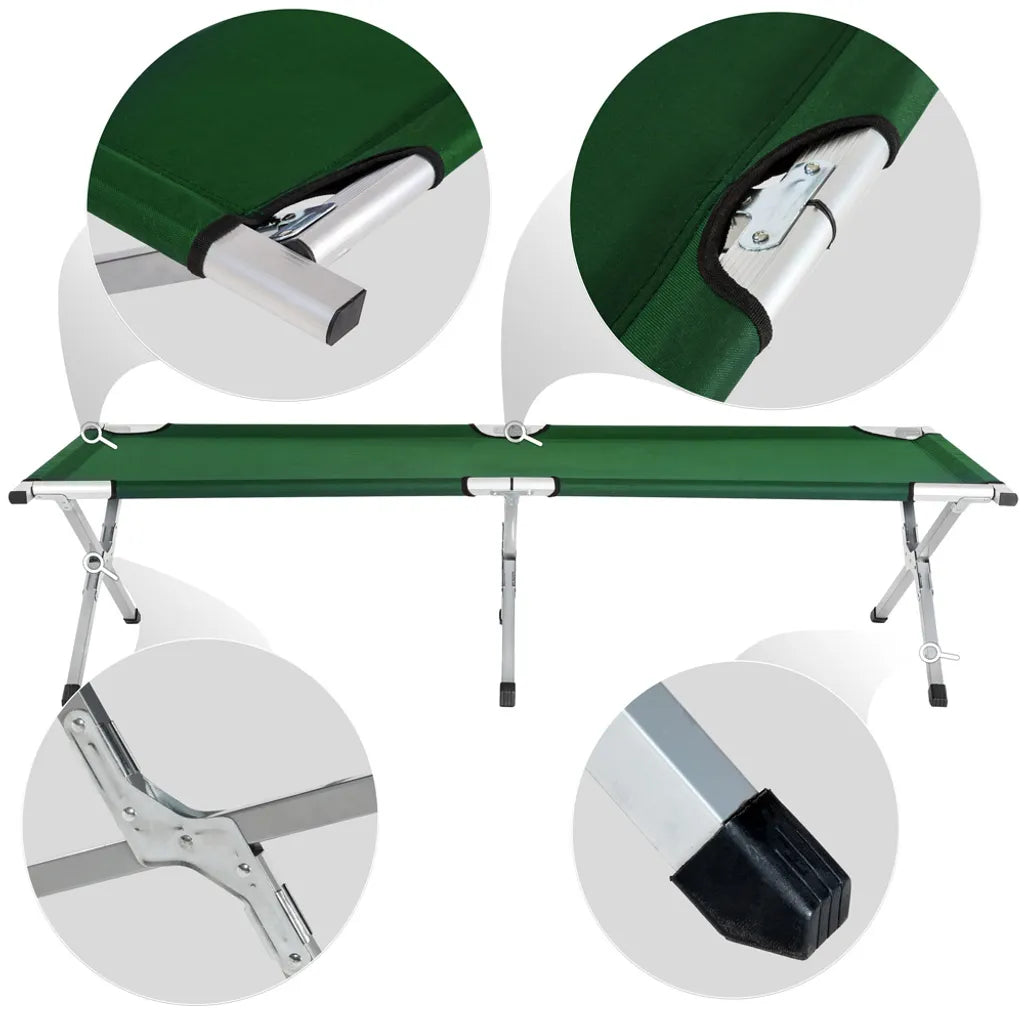  Tectake Feldbett Aus Aluminium - Grün
