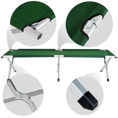  Tectake Feldbett Aus Aluminium - Grün