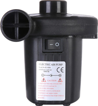  Elektrische Luftpumpe Luftmatratze 3 Luftdüse Tragbar Elektropumpe 2 In1 Inflate Deflate Kompressor Matratze Sofa Pool Schwimmring Camping 230V Retoo