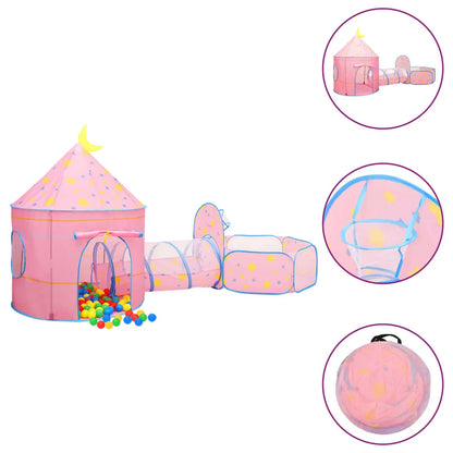  VidaXL Spielzelt Für Kinder Rosa 301x120x128 Cm