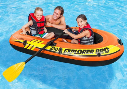 INTEX Explorer Pro 200 Set Aufblasbares Boot Mit Ruder Und Pumpe 58357NP
