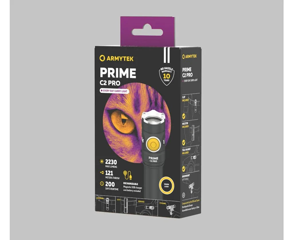  Armytek Prime C2 Pro Magnet USB Warm, F08101W