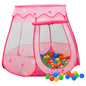  VidaXL Kinder-Spielzelt Mit 250 Bällen Rosa 102x102x82 Cm