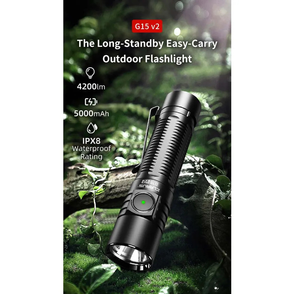  Klarus G15 V2.0 LED Taschenlampe 4200 Lumen