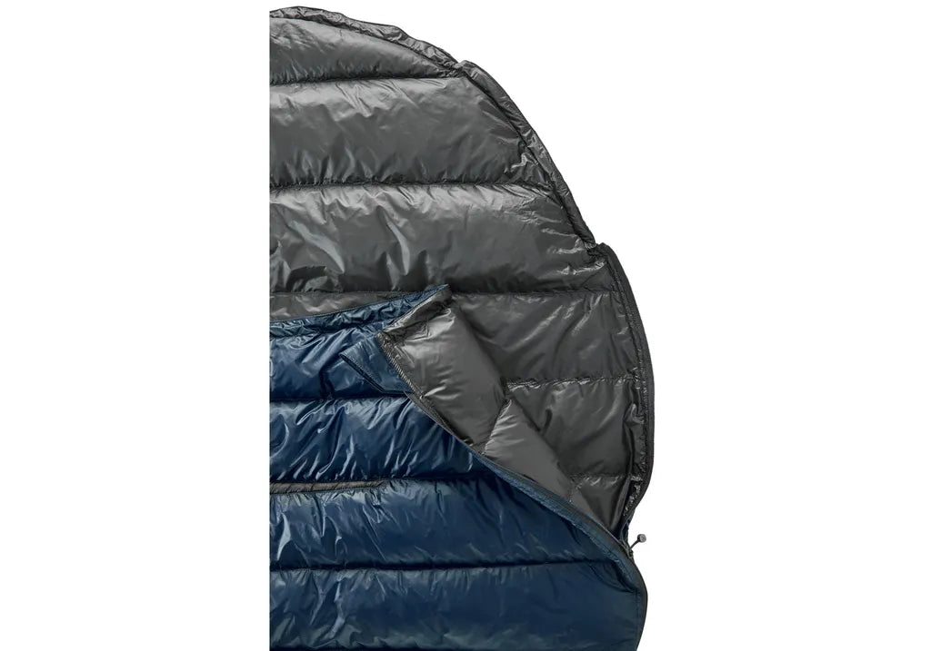 Nordisk Passion One Ultraleichter Daunenschlafsack RV Links, Farbe:navy/black, Größe:L