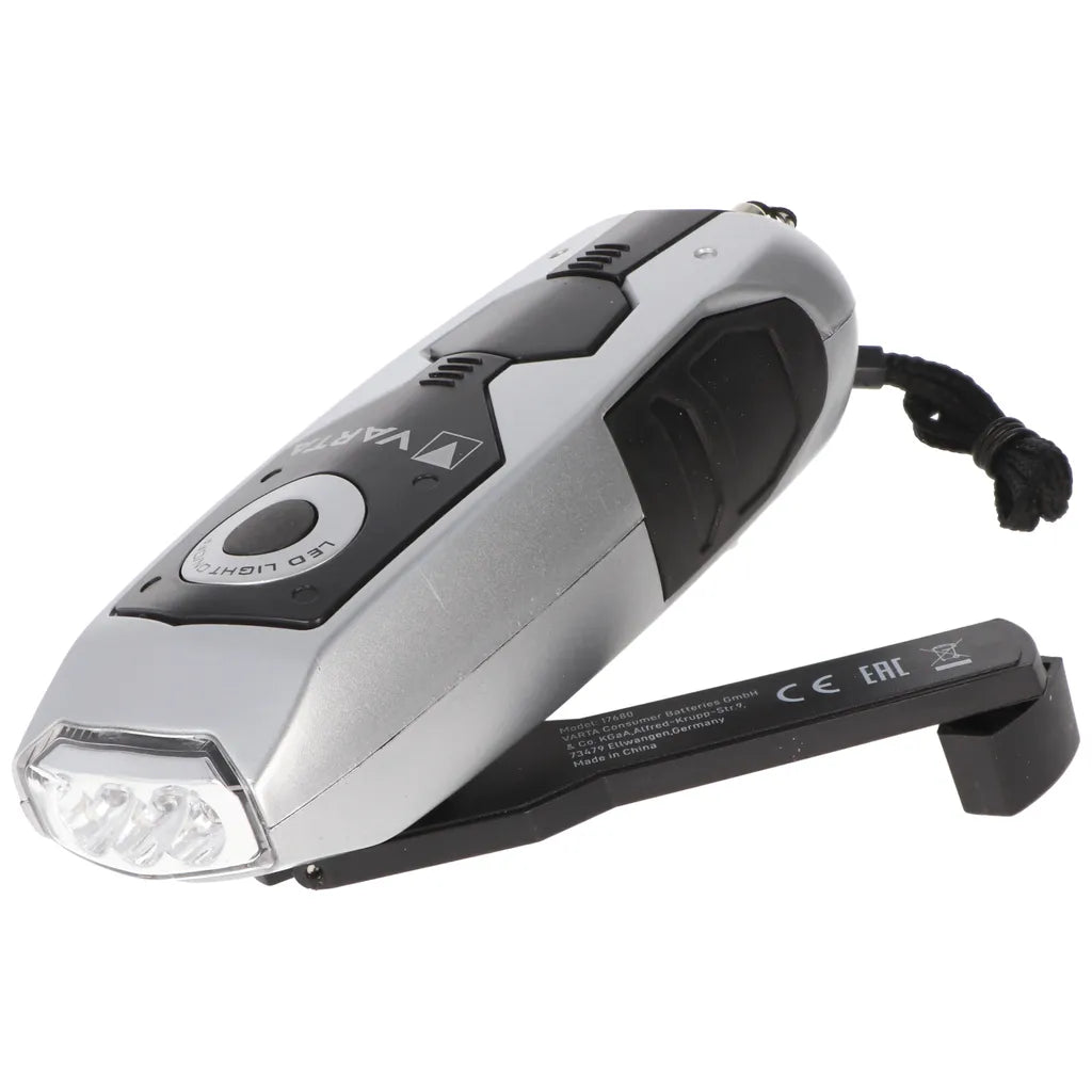  VARTA Taschenlampe "Dynamo Light LED" Spritzwassergeschützt