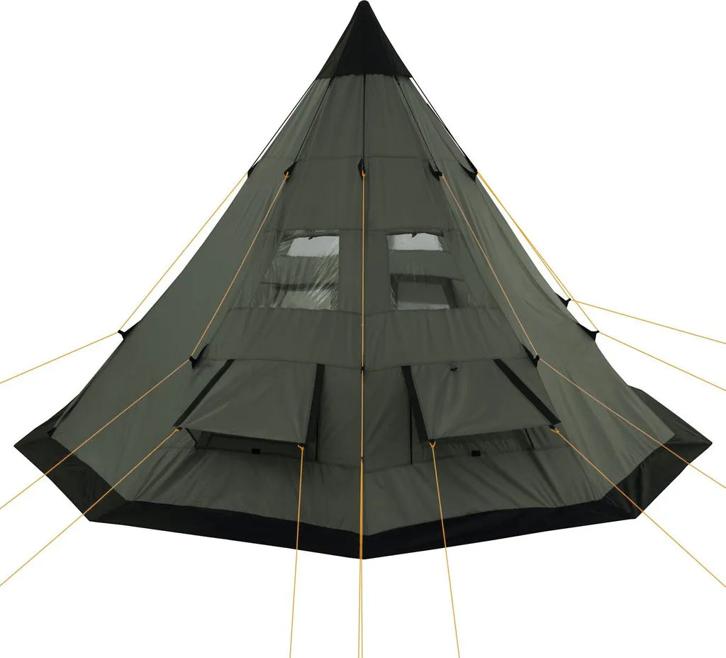  CampFeuer Tipi Zelt Spirit Für 4 Personen | Olivgrün | 3000 Mm Wassersäule