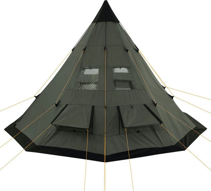  CampFeuer Tipi Zelt Spirit Für 4 Personen | Olivgrün | 3000 Mm Wassersäule