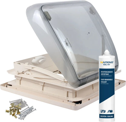  Dometic Dachfenster Mini Heki 40 X 40 Dachstärke 25 - 45 Mm Zwangsbelüftung + Dichtmasse