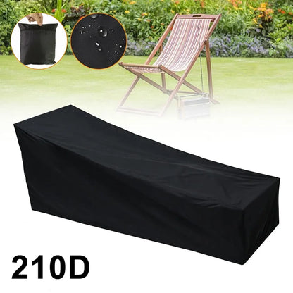  Sonnenliege Schutzhülle , Gartenliege Abdeckplane 210D /420D Oxford Wasserdicht, Winddicht, UV-Beständig Schutzhülle Für Sonnenliege Gartenmöbel Deckchair Liegestuhl