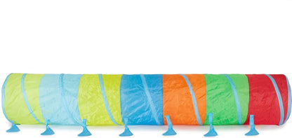  Bieco XXL Krabbeltunnel Ab 1 Jahr | 250 X 46 Cm | Spieltunnel Kind Und Baby | Farbenfroh | Tausendfüssler | Tunnel Kinder | Spielzelt | Hundetunnel | Hunde Spieltunnel |Krabbeltunnel Baby