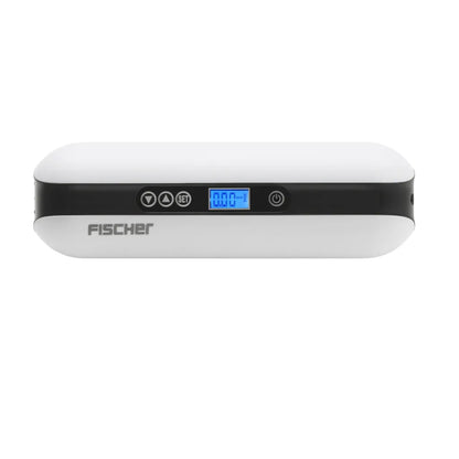  FISCHER Akku-Kompressor Mit Powerbank Und LED-Taschenlampe