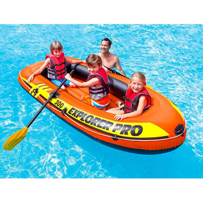  INTEX Explorer Pro 300 Set Aufblasbares Boot Mit Ruder Und Pumpe 58358NP