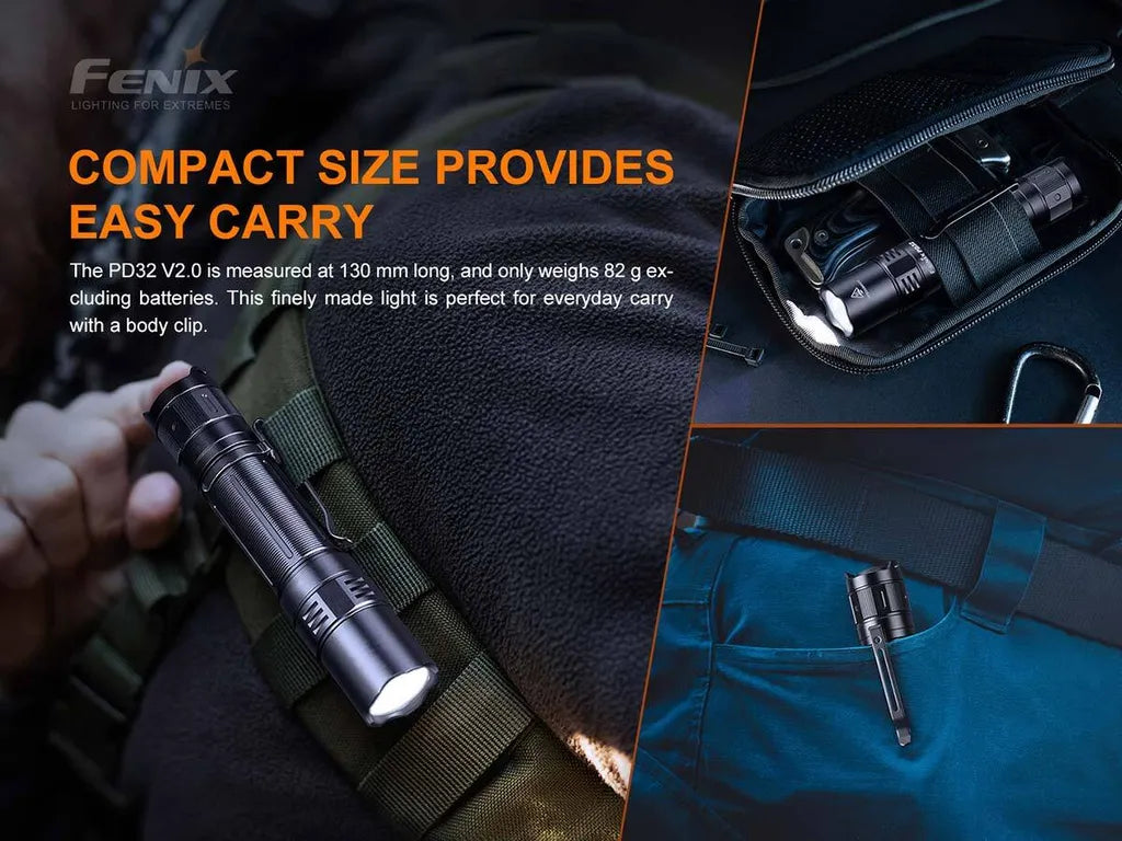  Fenix PD32 V2.0 LED Taschenlampe 1200 Lumen