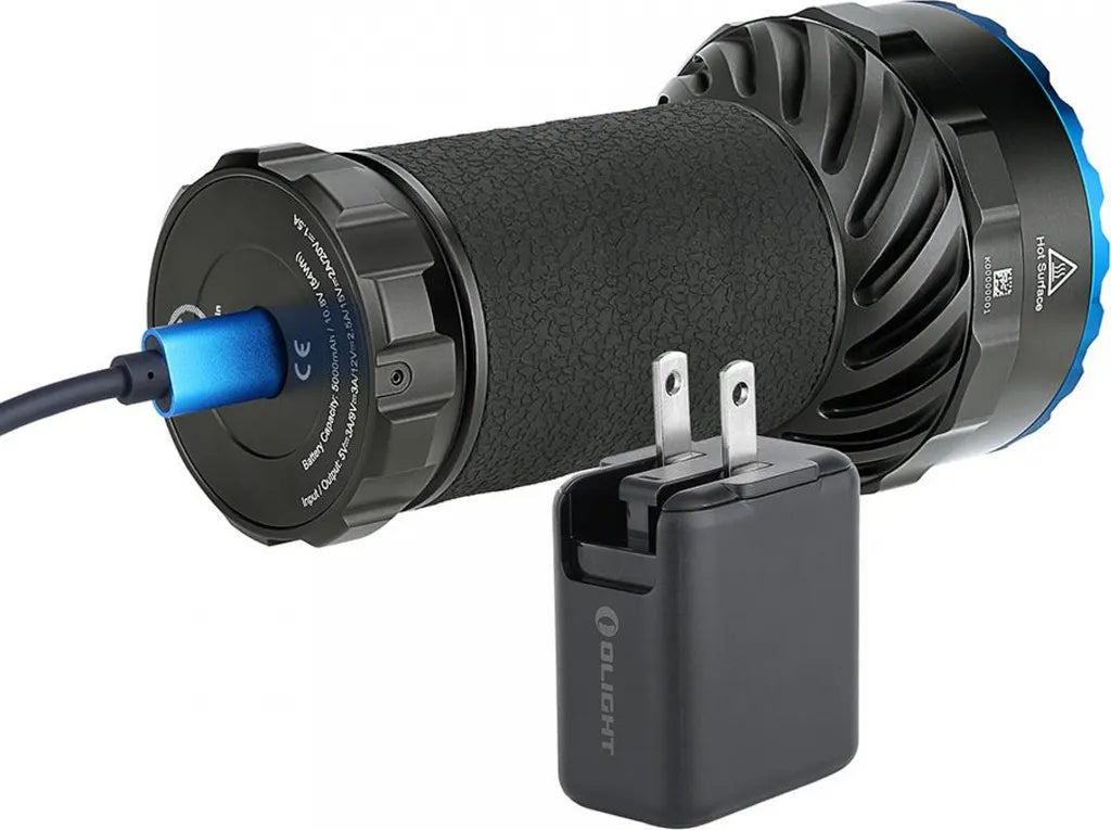  Olight Marauder 2 LED Taschenlampen，Wiederaufladbare Taschenlampe Mit Hohem Lumenwert, Wasserdicht Klasse 8, 800 Metern Leuchtweite, 7 Leuchtmodi