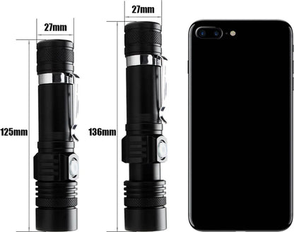  EINFEBEN 2x Super Hell Taschenlampe LED Taschenlampen Taktisches Fackel USB 18650 Akku Batterie Flashlight Wiederaufladbare