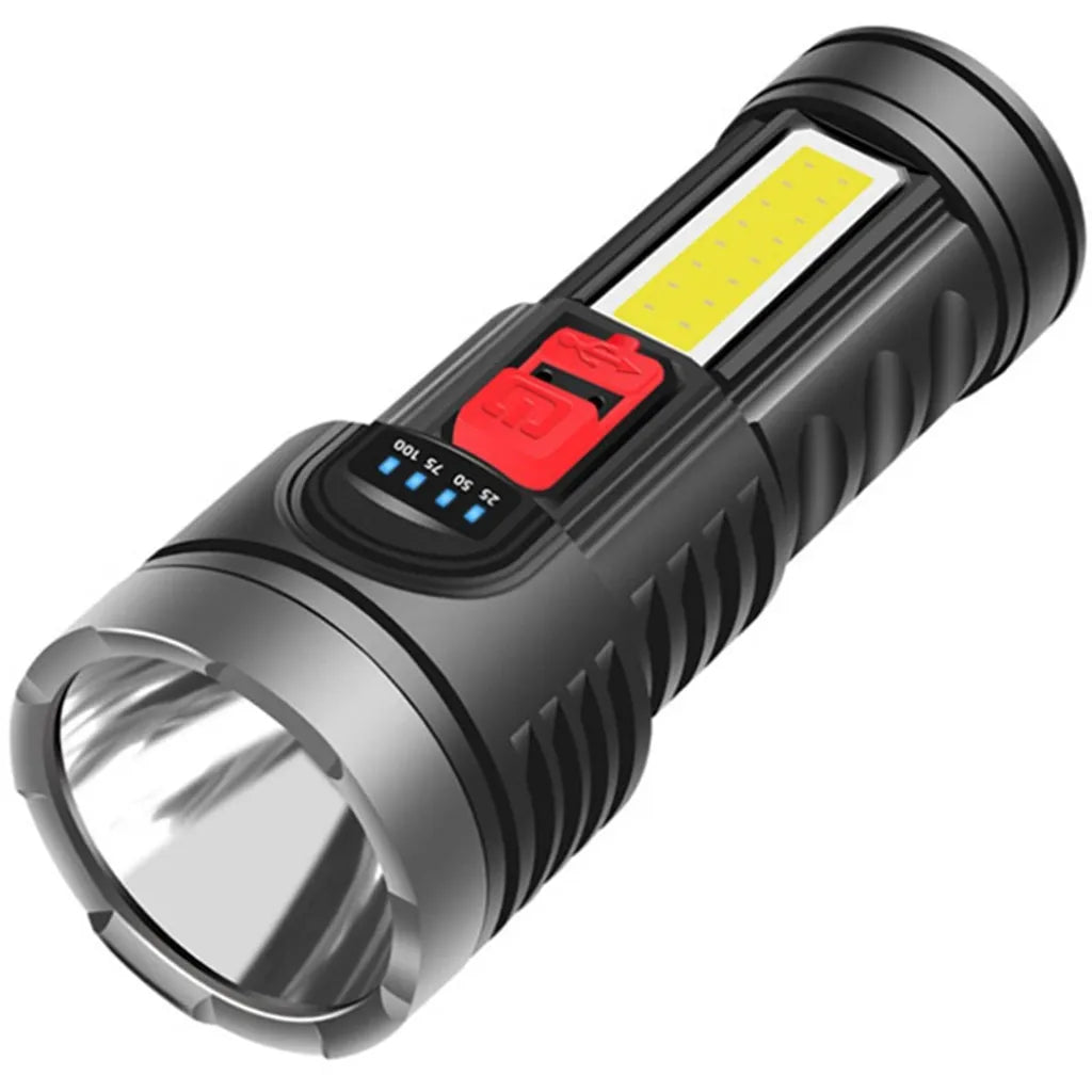  ​LED Taschenlampe USB Wiederaufladbare Taschenlampen Taschenlampe Extrem Hell Wasserdicht Flashlight Mit 4 Modi Für Outdoor Camping