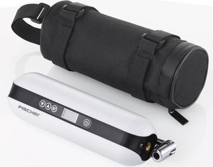  FISCHER Akku-Kompressor Mit Powerbank Und LED-Taschenlampe