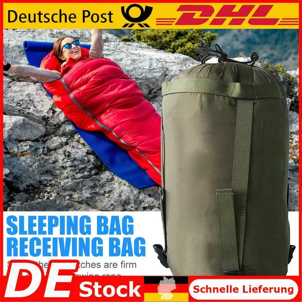  Melario Outdoor Deckenschlafsack Mumienschlafsack Schlafsack Winter Camping Zelt Grün