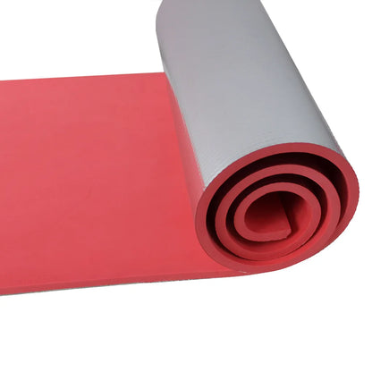  SPORTVIDA Isomatte Gymnastikmatte Alu Isolierungsmatte Camping Matte 180x50x1 Cm Rot