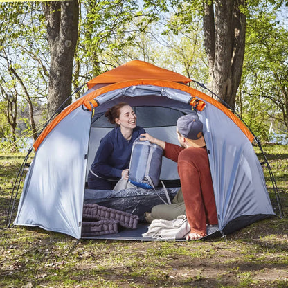 Where Tomorrow Pop Up Familienzelt Wurfzelt 3 Personen Zelt Camping Festival Blau 220 X 220 X 130 Cm