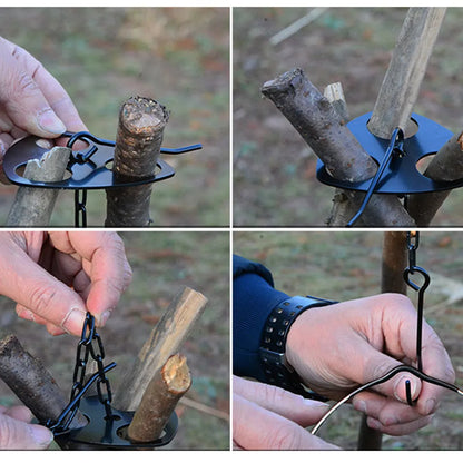  Sundick Camping Stativ H?ngetopfhalterung Barbecue Rack Hanger Edelstahl Stativ Fš¹r H?ngetopf