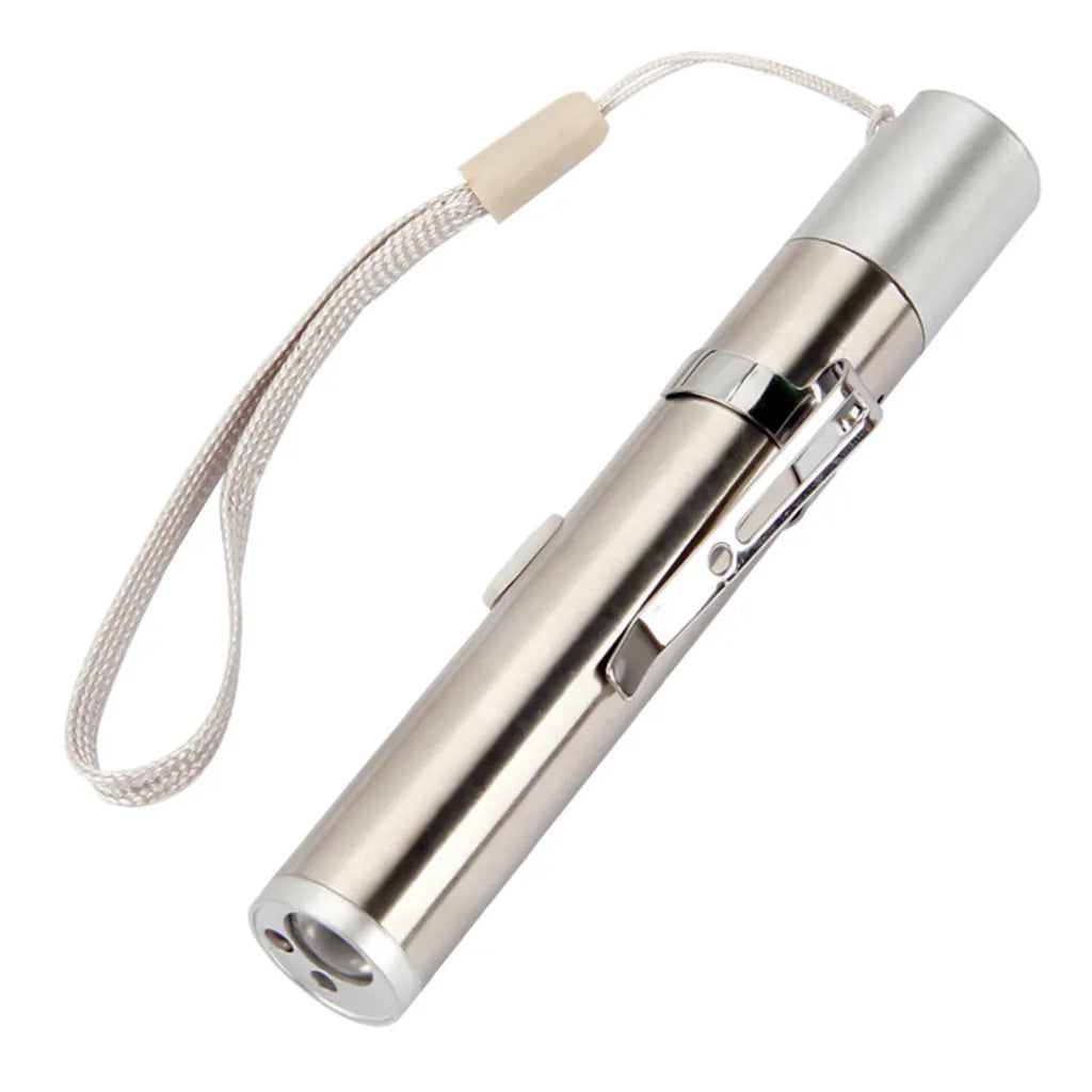  3-in-1-Mini-Taschenlampe Multifunktions-USB-wiederaufladbare LED-UV-Taschenlampe Violett Gefälschter Lampenstift Helle Outdoor-Taschenlampe
