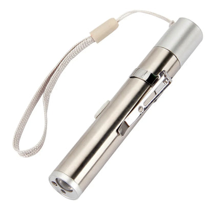  3-in-1-Mini-Taschenlampe Multifunktions-USB-wiederaufladbare LED-UV-Taschenlampe Violett Gefälschter Lampenstift Helle Outdoor-Taschenlampe