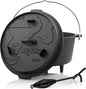  BBQ-Toro Dutch Oven DO9P, 9,0 L Premium Gusseisen Kochtopf, Gusstopf