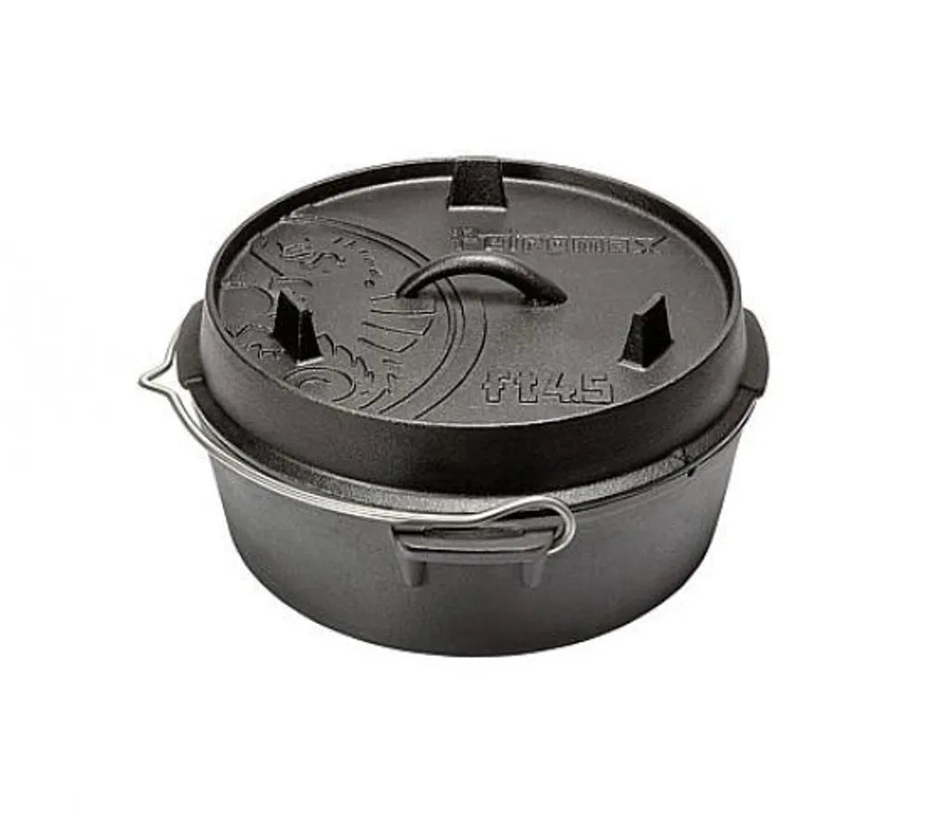  Petromax Feuertopf Ft4.5-t - Dutch Oven - Gusstopf - Mit Planem Boden - 3,5L - 2-5 Personen