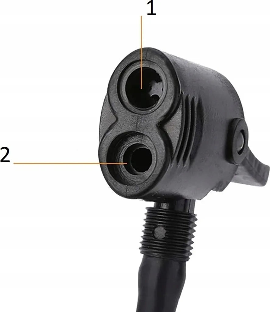  2-Zylinder Fußpumpe Tretluftpumpe Fahrradpumpe Alle Ventile Luftpumpe Mit Manometer Doppelzylinder Fußluftpumpe Fahrrad Ventile Manometer 7 Bar Fahrrad Auto Ball 65cm Retoo