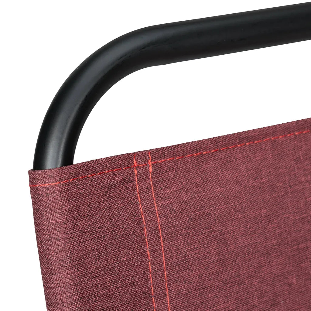  Relaxdays Roter Campinghocker Mit Lehne