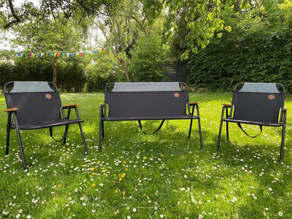  Klappstuhl 2 Stück Im Set - Campingstuhl Gartenstuhl JAMES Tragbar Klappbar