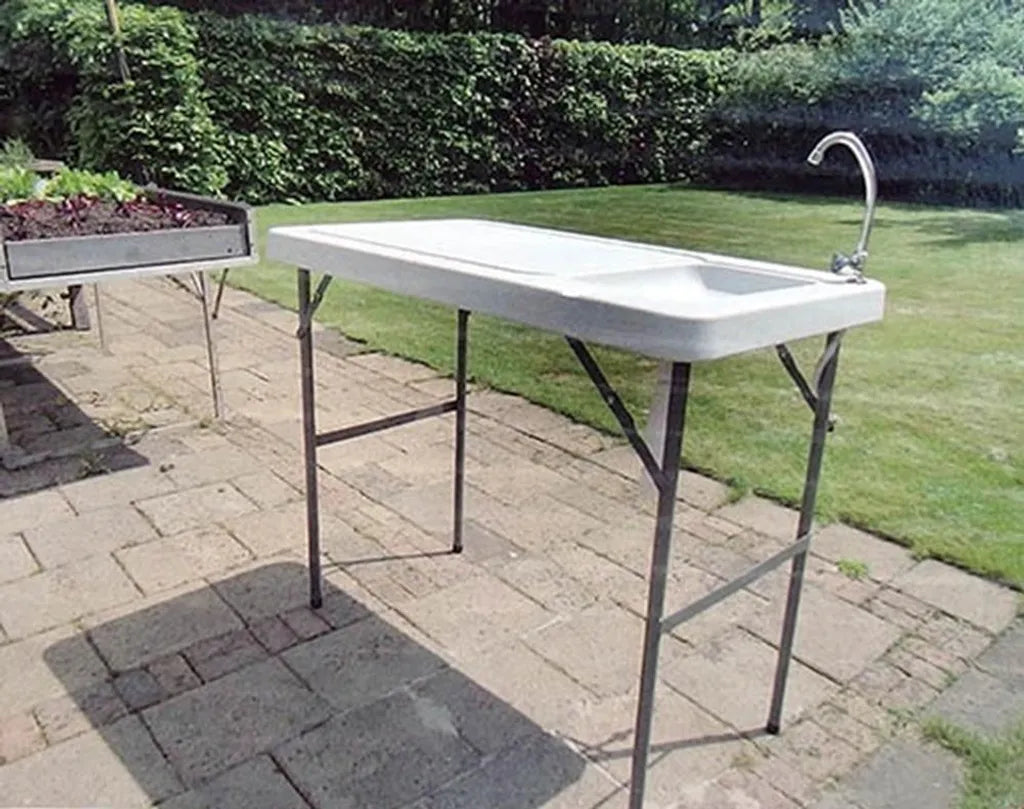  Campingtisch / Spültisch Mit Spüle Und Abfluss 115x60 Cm