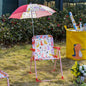 Outsunny Kinder-Campingstuhl Mit Sonnenschirm Kinder-Strandstuhl Klappstuhl Für 1-3 Jahre Leichte Gewicht Metall Rot 39 X 39 X 52cm