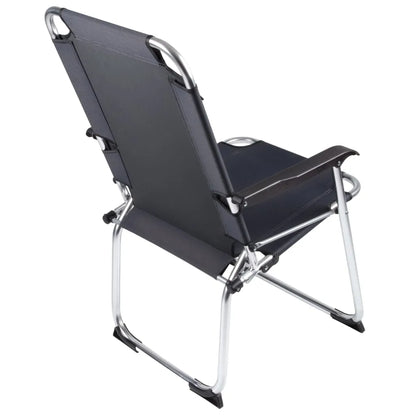  Bo-Camp Klappbarer Campingstuhl Copa Rio Classic Graphitgrau