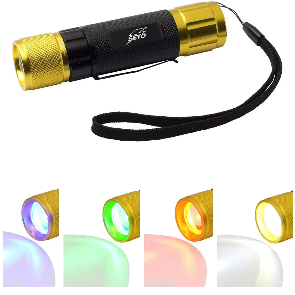  Taschenlampe LED Aluminium Mini 4-farb LED Chip IP54 6000 K Zugbegleiterleuchte