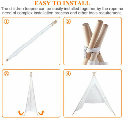  Iropro Tipi Spielzelt Kinderzelt Zelt Für Kinderzimmer Babyzelt Spielhaus Zelt