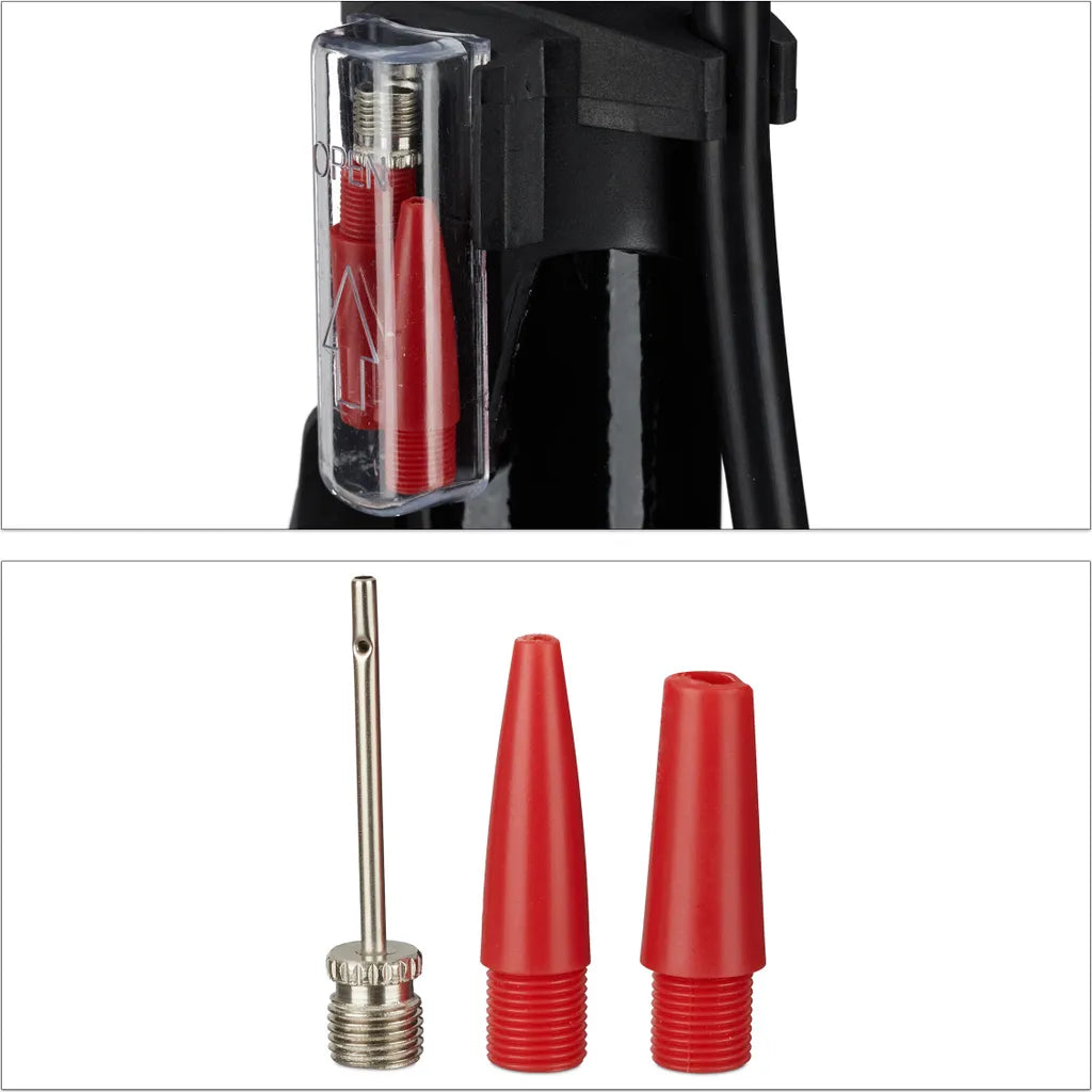  Relaxdays Standpumpe Mit Manometer