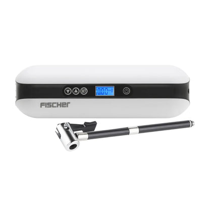  FISCHER Akku-Kompressor Mit Powerbank Und LED-Taschenlampe