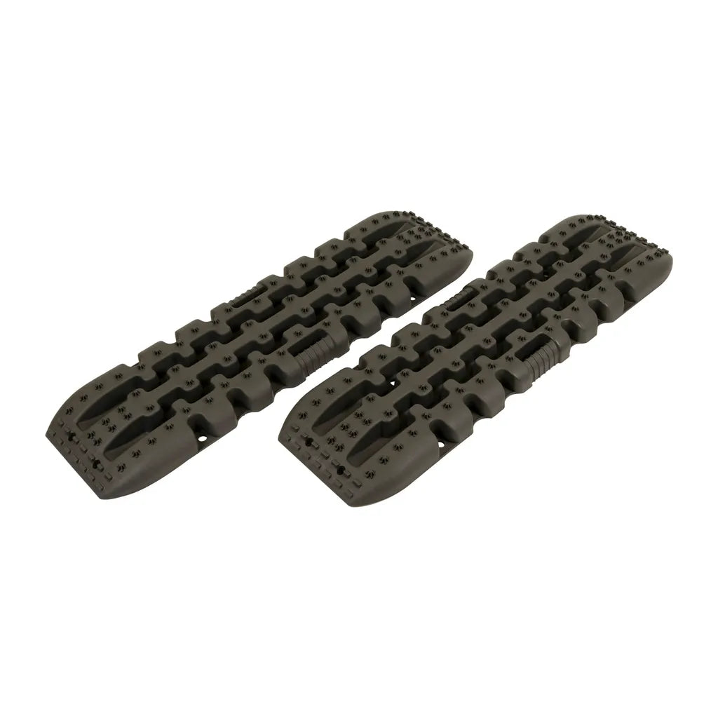  2x Recovery Boards Bergeboards Sandbleche Anfahrhilfe Offroad Gripmatte Grau
