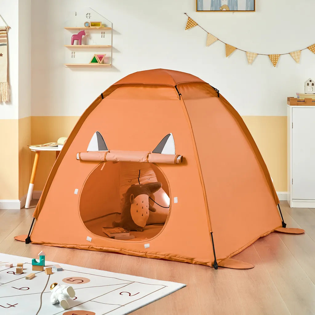  SoBuy OSS05 Kinderzelt Mit Tür Und Fenster Spielzelt Mit Tragbarer Tasche Zelt Für Kinder Spielhaus BHT Ca.: 129x109x129cm