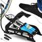  2-Zylinder Fußpumpe Tretluftpumpe Fahrradpumpe Alle Ventile Luftpumpe Mit Manometer Doppelzylinder Fußluftpumpe Fahrrad Ventile Manometer 7 Bar Fahrrad Auto Ball 65cm Retoo