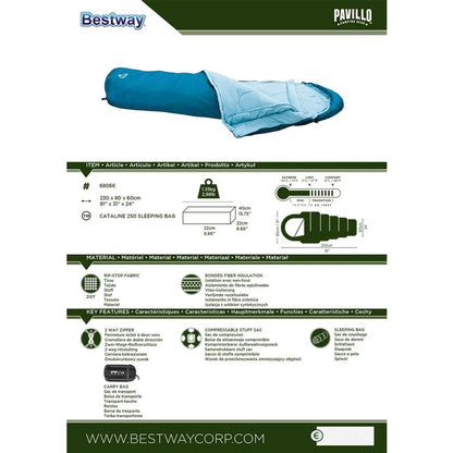  Bestway Pavillo Schlafsack "Cataline 250", 230 X 80 X 60 Cm, 68066