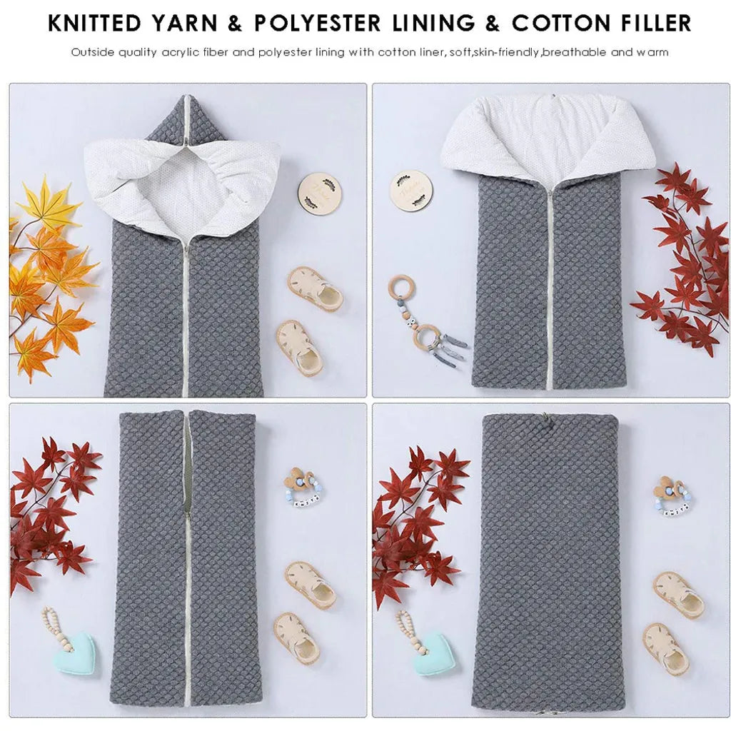  Neugeborenen Wickeldecke, Multifunktional Winter Warme Schlafsack Kinderwagen Decke Für 0-12 Monate Baby Jungen Oder Mädchen