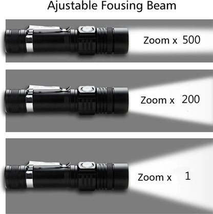  EINFEBEN 2x Super Hell Taschenlampe LED Taschenlampen Taktisches Fackel USB 18650 Akku Batterie Flashlight Wiederaufladbare