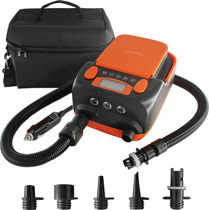  Wiederaufladbare Sup-Luftpumpe, 16 PSI 12 V Mit Akku, Stand-Up-Paddelbrett, Elektrische Pumpe, Inflator/Deflator, Tragbarer Luftkompressor Für Paddelboards, Boot, Kajak