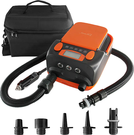  Wiederaufladbare Sup-Luftpumpe, 16 PSI 12 V Mit Akku, Stand-Up-Paddelbrett, Elektrische Pumpe, Inflator/Deflator, Tragbarer Luftkompressor Für Paddelboards, Boot, Kajak