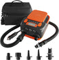  Wiederaufladbare Sup-Luftpumpe, 16 PSI 12 V Mit Akku, Stand-Up-Paddelbrett, Elektrische Pumpe, Inflator/Deflator, Tragbarer Luftkompressor Für Paddelboards, Boot, Kajak