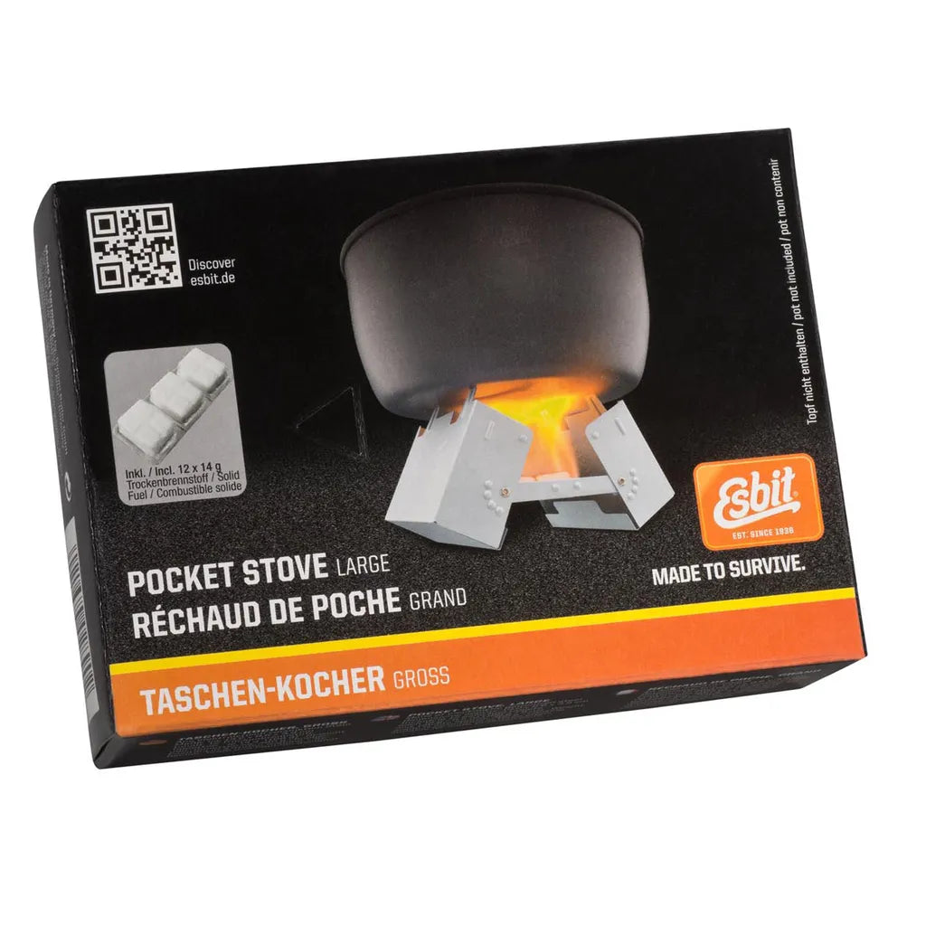  ESBIT Taschenkocher „Groß“ - Inkl. 12x14g Trockenbrennstoff